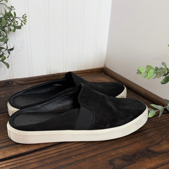 Vince Blair Sneaker Mule Black Suede Slip-On Shoes main image 4